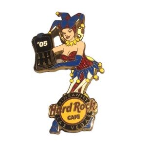 Las Vegas PINSANITY Joker Girl Trader Bag Case Jester Hat Cafe Pin